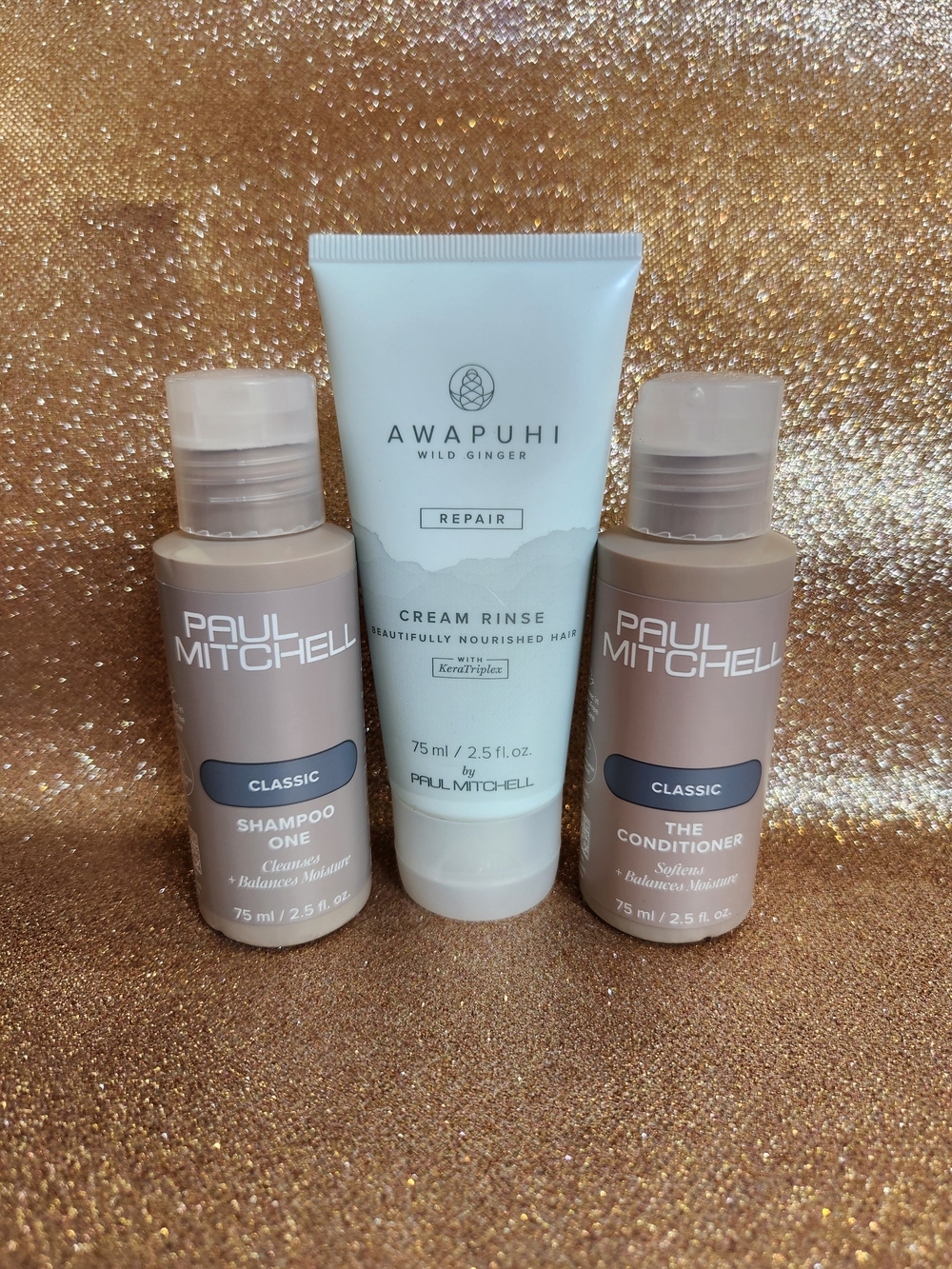 Paul Mitchell Trio: Shampoo One, The Conditioner & Awapuhi Cream Rinse - New